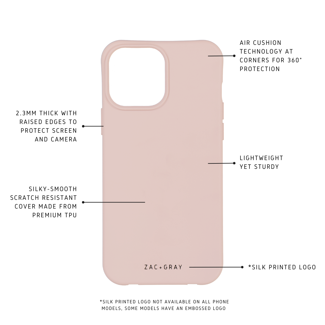 iPhone 6/6S/7/8/SE (2020 & 2022) ROSÉ PINK CASE + ROSÉ PINK CORD