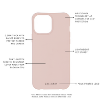 iPhone 6/6S/7/8/SE (2020 & 2022) ROSÉ PINK CASE + ROSÉ PINK CORD