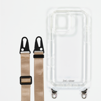 CRYSTAL CLEAR TRANSPARENT CASE WITH STRAP