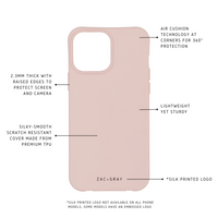 iPhone XS Max ROSÉ PINK CASE + RAINBOW CORD