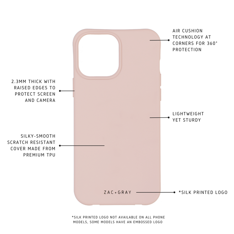 iPhone X and iPhone XS ROSÉ PINK CASE + ROSÉ PINK CORD