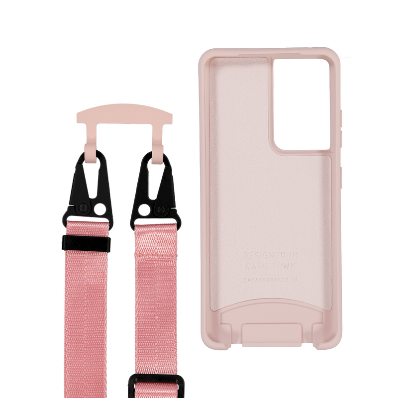 Samsung S21 Ultra ROSÉ PINK CASE + ROSÉ PINK STRAP