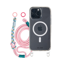 iPhone 15 Pro CRYSTAL CLEAR TRANSPARENT CASE + KNOTTED CORD