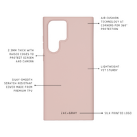 Samsung S22 Ultra ROSÉ PINK CASE + ROSÉ PINK STRAP