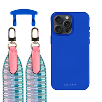 iPhone 17 COBALT BLUE CASE + PATTERNED STRAP