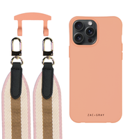 iPhone 6 / 6s / 7 / 8 / SE (2020 & 2022) SUNSET CORAL CASE + PATTERNED STRAP