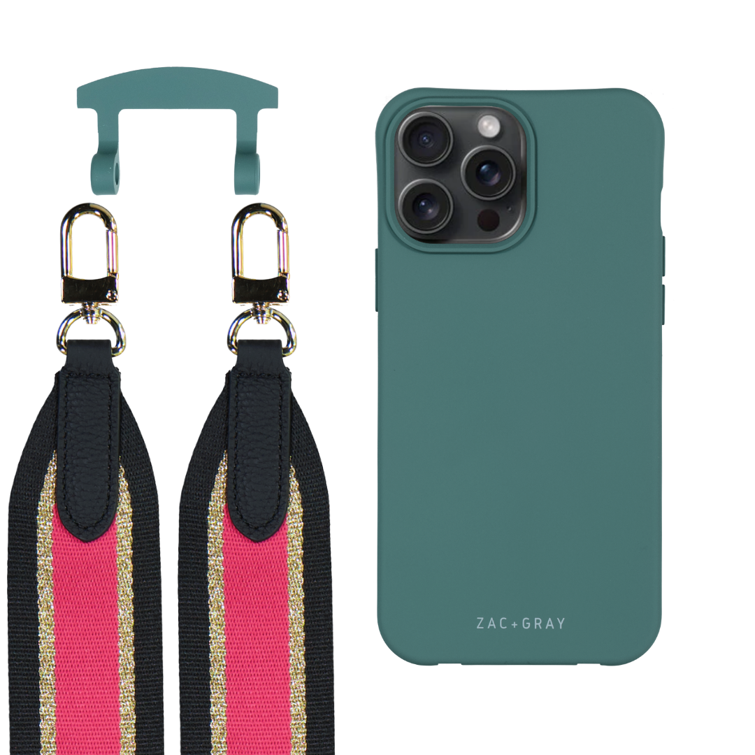 iPhone 17 Pro Max TIDAL TEAL CASE + PATTERNED STRAP