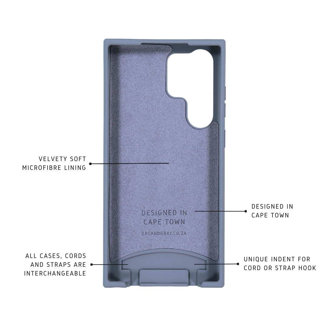 Samsung S23 Ultra BLUE FOG CASE + OCEAN CORD