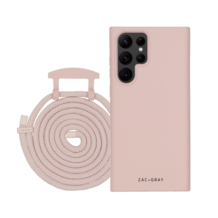 Samsung S22 Ultra ROSÉ PINK CASE + ROSÉ PINK CORD