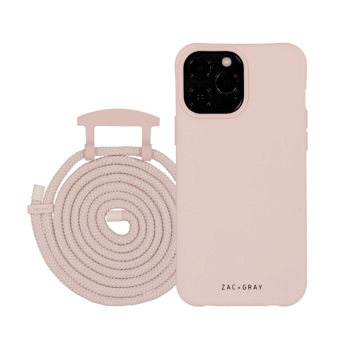 iPhone 6/6S/7/8/SE (2020 & 2022) ROSÉ PINK CASE + ROSÉ PINK CORD
