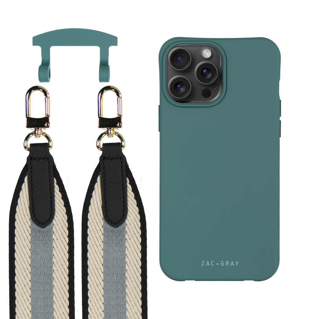 iPhone 17 Pro Max TIDAL TEAL CASE + PATTERNED STRAP