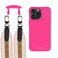 iPhone 12 Pro Max HOT PINK CASE + PATTERNED STRAP