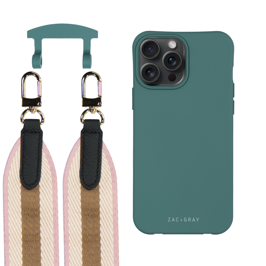 iPhone 17 Pro Max TIDAL TEAL CASE + PATTERNED STRAP