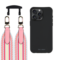 iPhone 17 Air MIDNIGHT BLACK CASE + PATTERNED STRAP