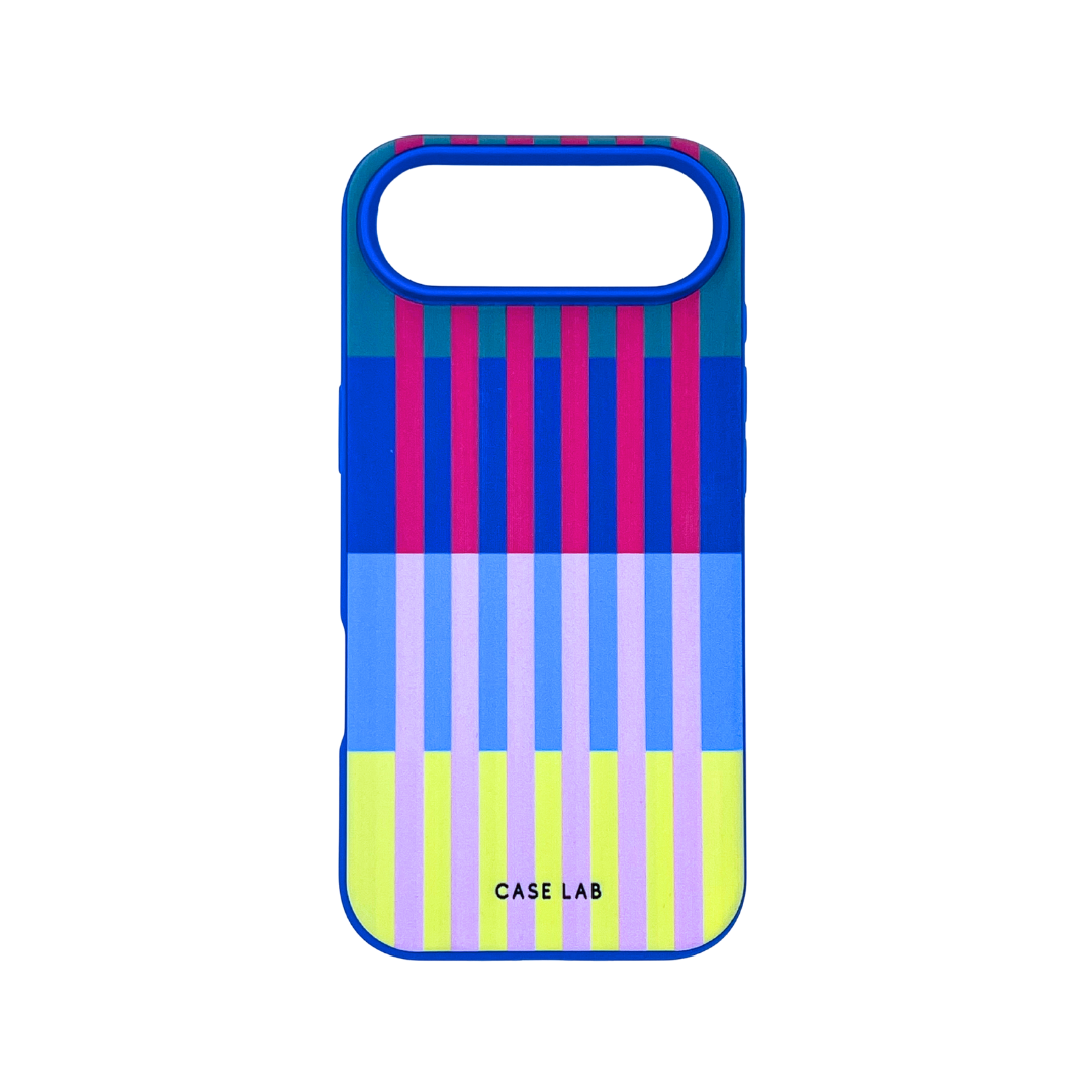 MARINE BLUE MULTI STRIPE PHONE CASE