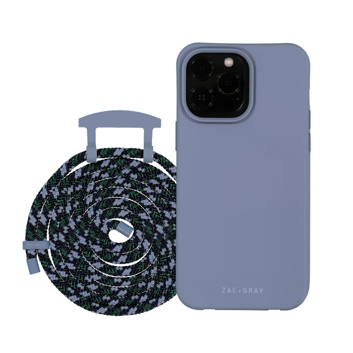 iPhone 14 Pro BLUE FOG CASE + OCEAN CORD