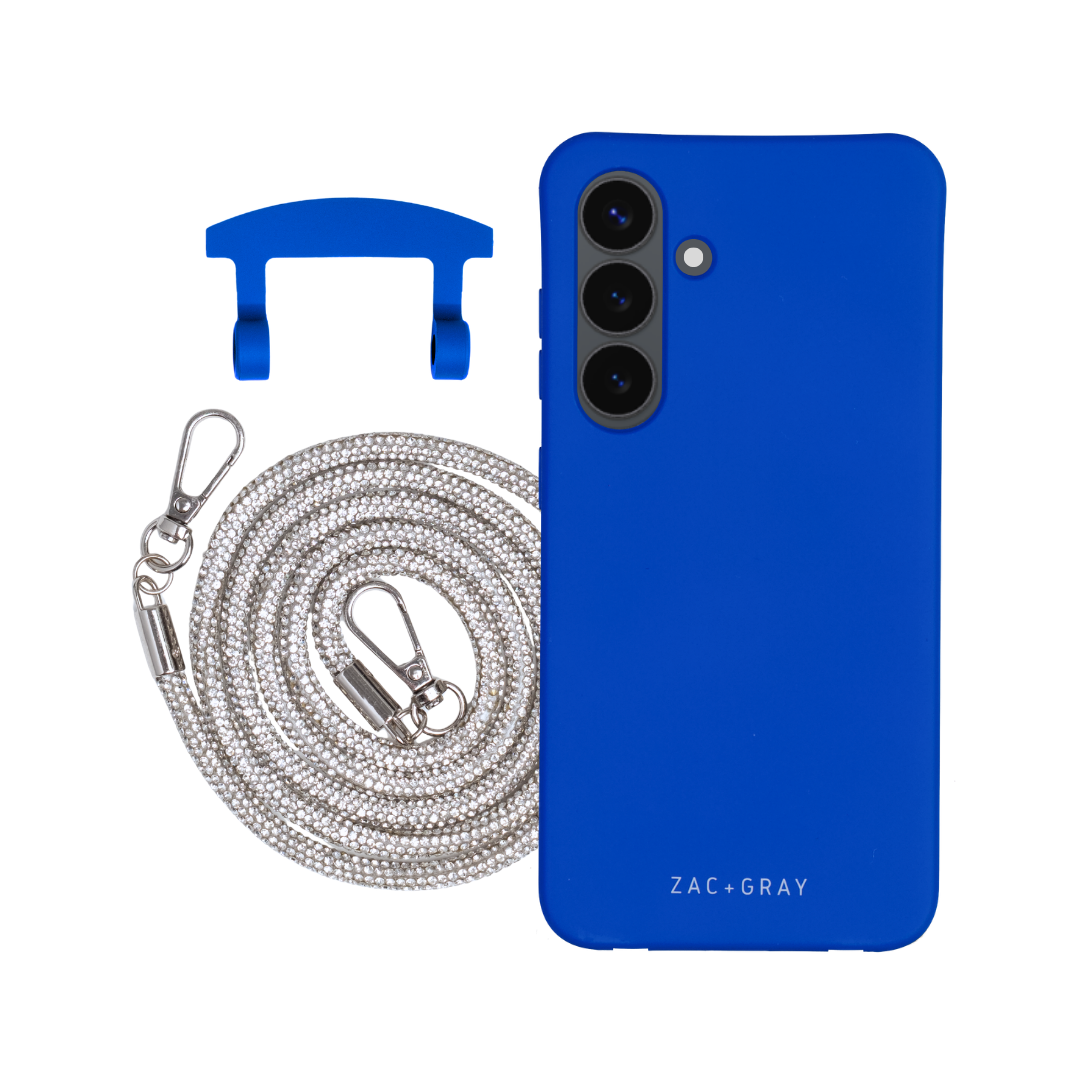 Samsung S24 Plus COBALT BLUE CASE + CRYSTAL CORD