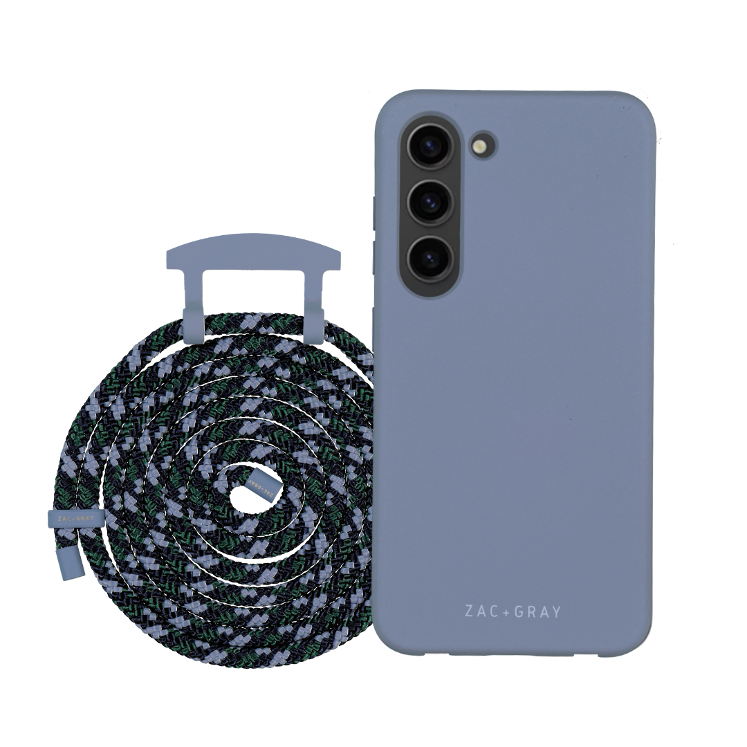 Samsung S23 Plus BLUE FOG CASE + OCEAN CORD