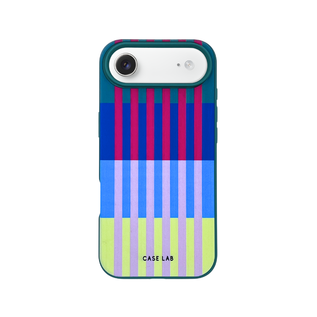 LAKE GREEN MULTI STRIPE PHONE CASE