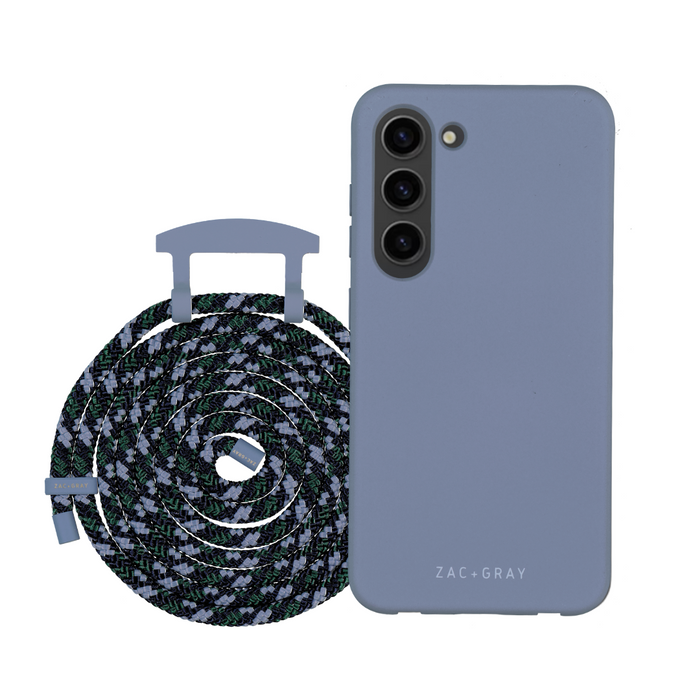 Samsung S25 Plus BLUE FOG CASE + CORD