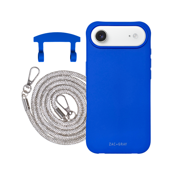 iPhone 17 Air COBALT BLUE CASE + CRYSTAL CORD