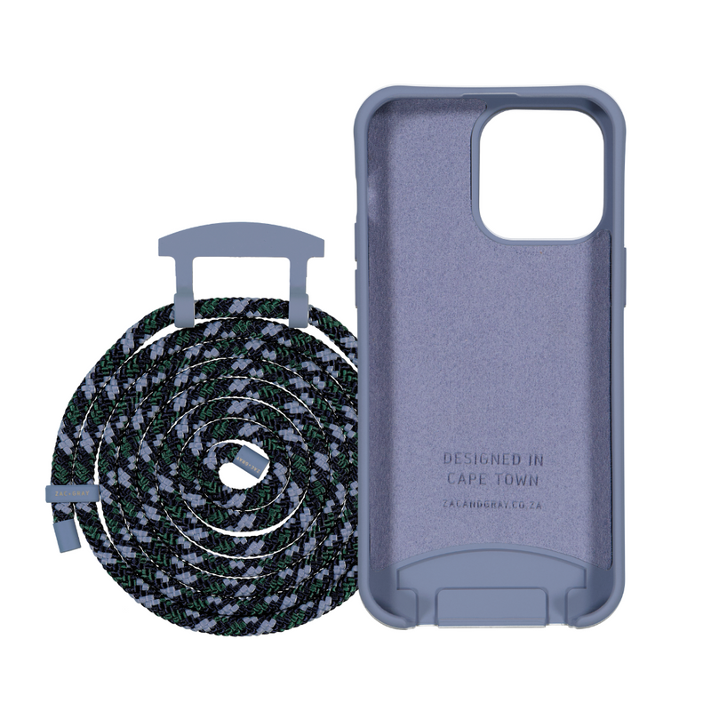 iPhone 14 BLUE FOG CASE + OCEAN CORD