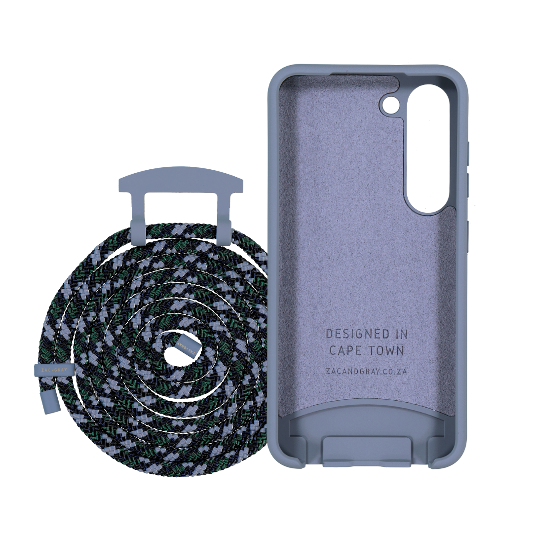 Samsung S25 Plus BLUE FOG CASE + CORD