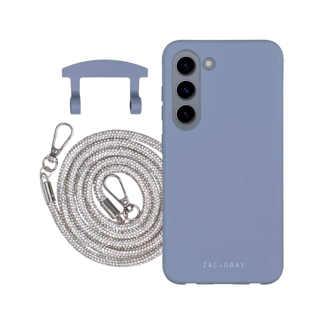 Samsung S23 BLUE FOG CASE + CRYSTAL CORD