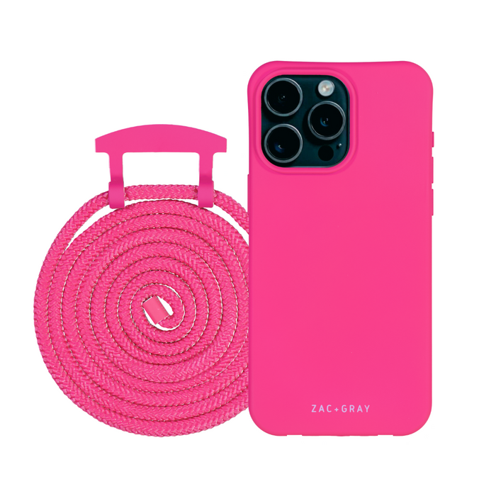iPhone 16e HOT PINK CASE + CORD