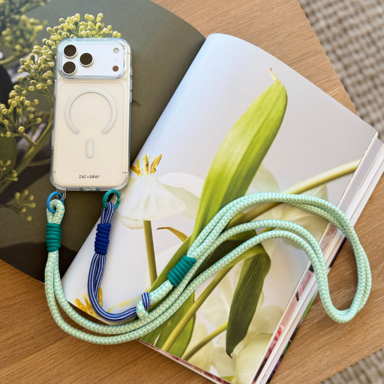 CRYSTAL CLEAR CROSSBODY PHONE CASES WITH RINGS