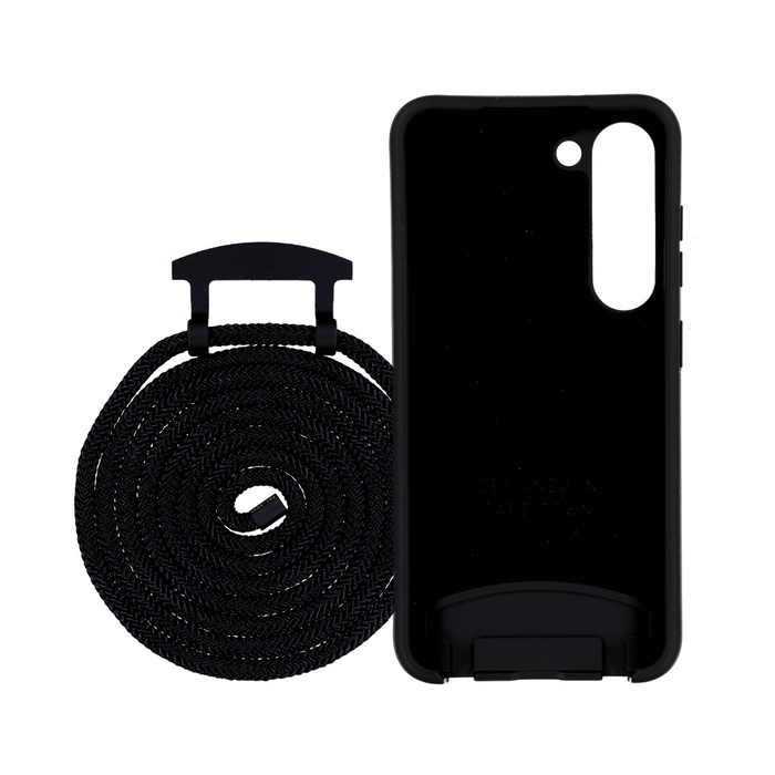 Samsung S24 Plus MIDNIGHT BLACK CASE + MIDNIGHT BLACK CORD