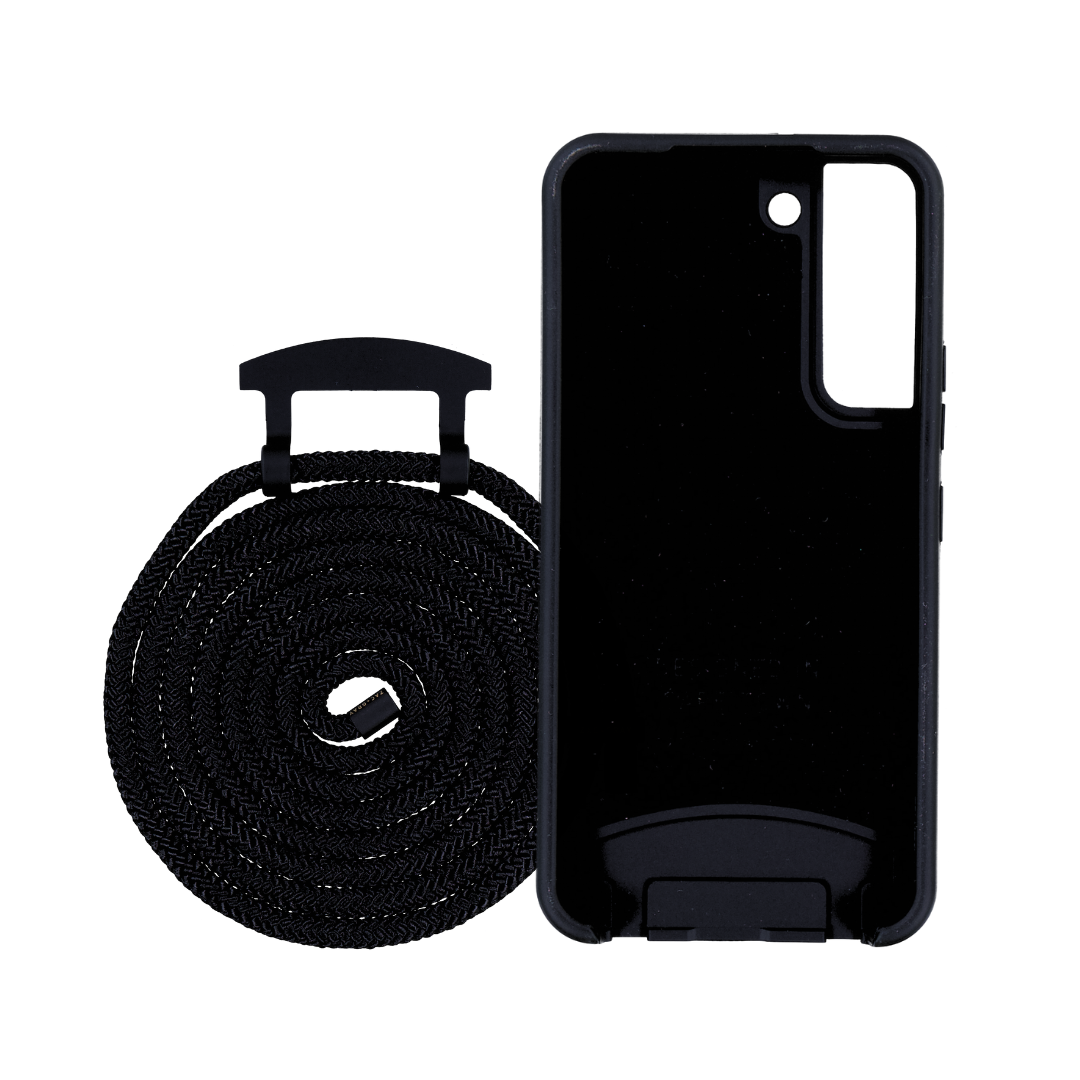 Samsung S21 Plus MIDNIGHT BLACK CASE + MIDNIGHT BLACK CORD