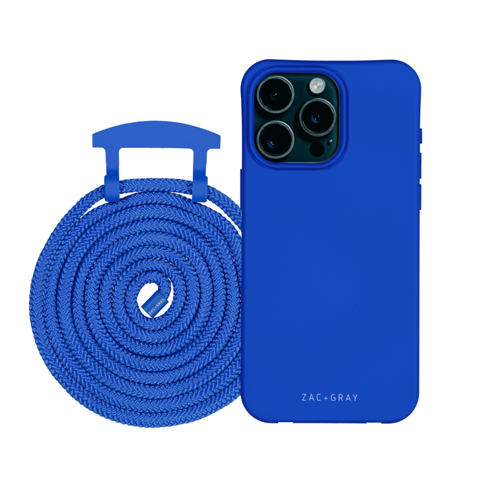 iPhone 12 and 12 Pro COBALT BLUE CASE + CORD