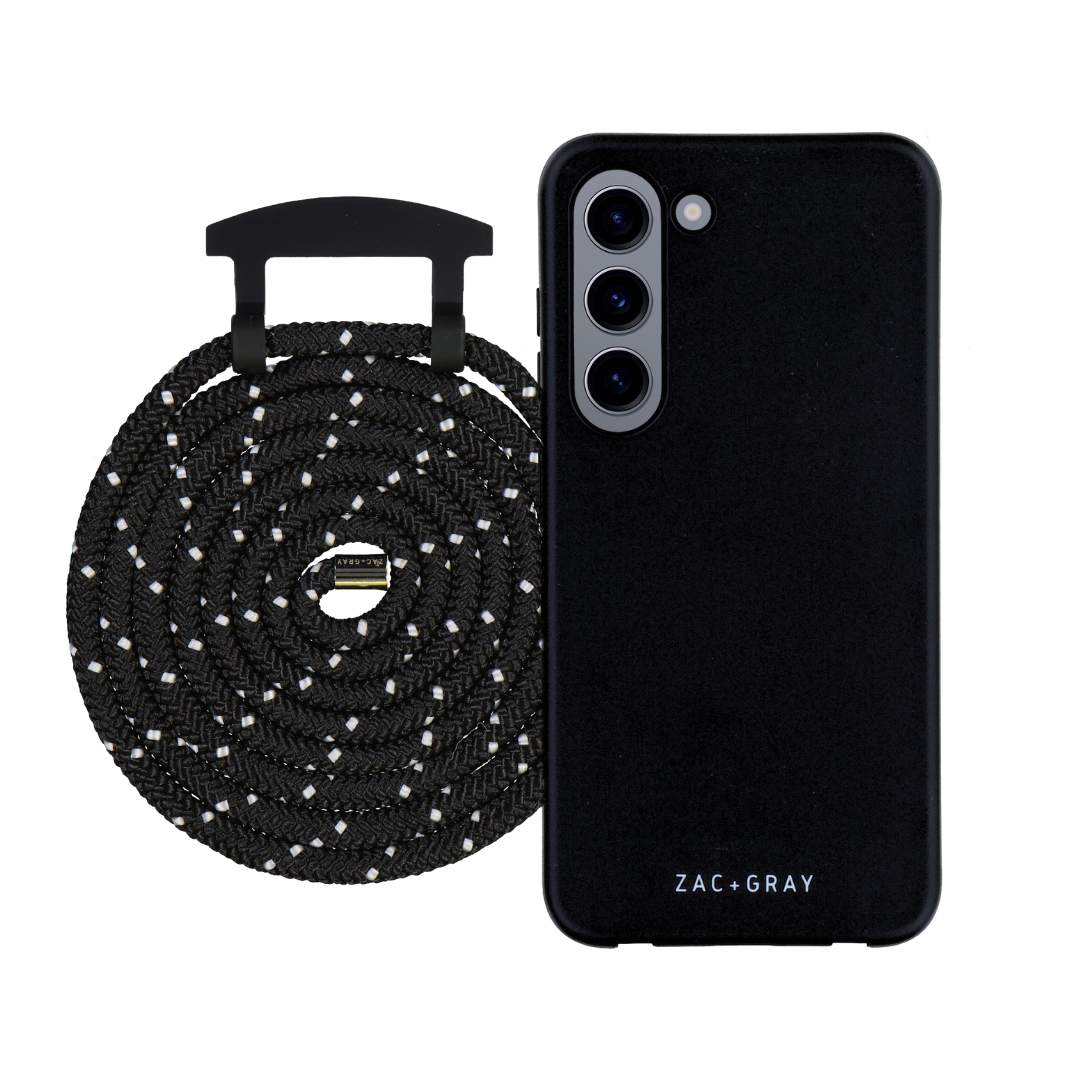 Samsung S23 MIDNIGHT BLACK CASE + CORD