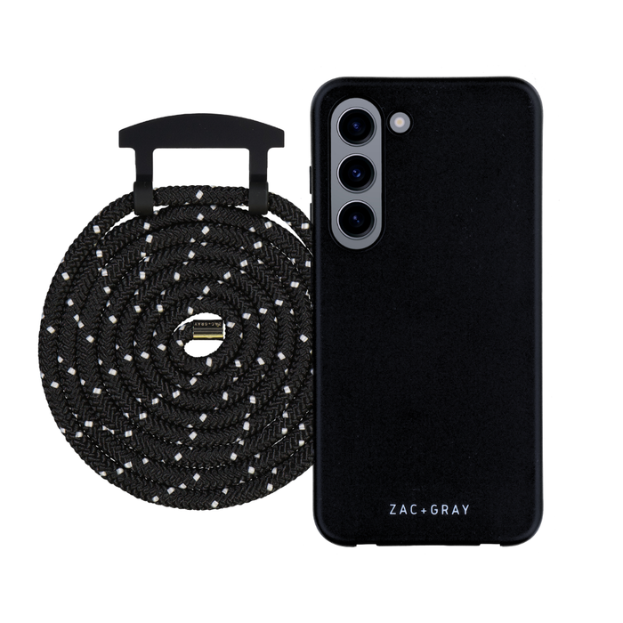 Samsung S23 MIDNIGHT BLACK CASE + CORD
