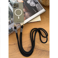 iPhone 15 Pro CRYSTAL CLEAR TRANSPARENT CASE + KNOTTED CORD