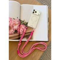 iPhone 17 Pro CRYSTAL CLEAR TRANSPARENT CASE + KNOTTED CORD