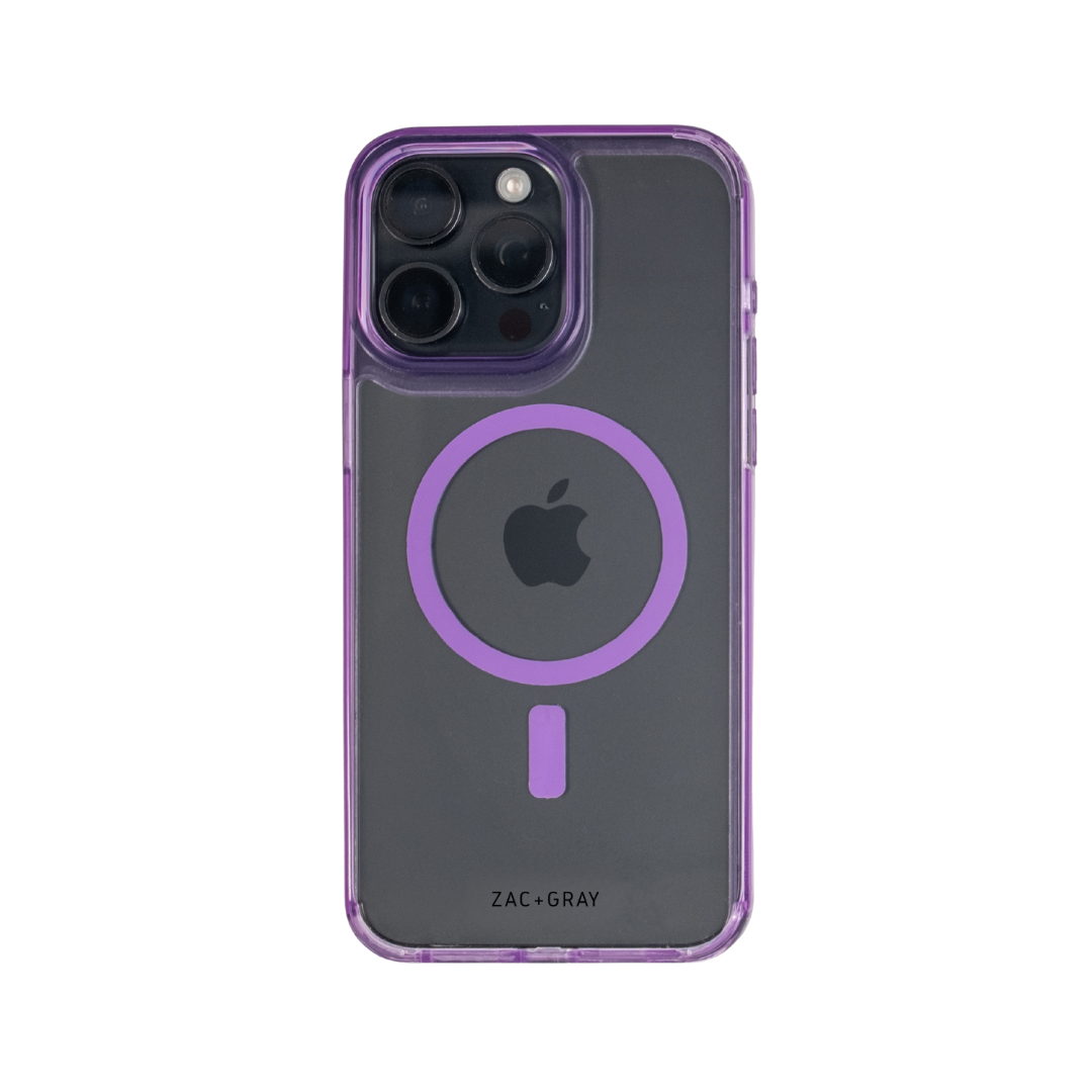 iPhone 15 LAVENDER TRANSPARENT CASE
