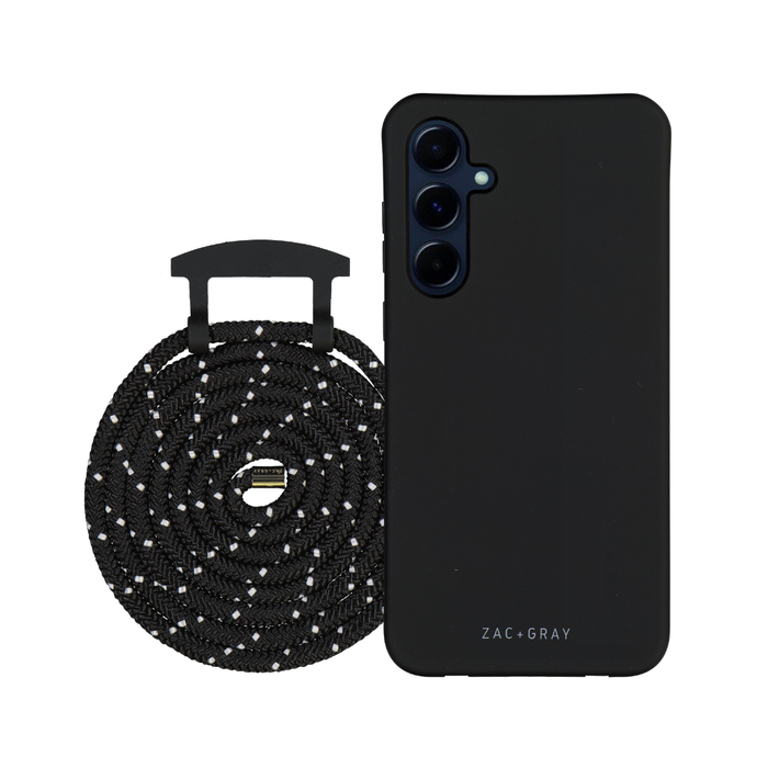 Samsung A15 MIDNIGHT BLACK CASE + CORD