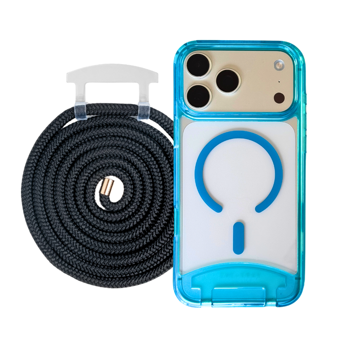 iPhone 17 Air AQUAMARINE TRANSPARENT CASE + CORD