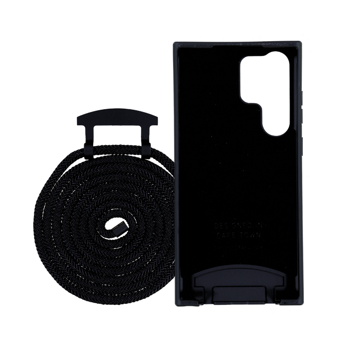 Samsung S23 Ultra MIDNIGHT BLACK CASE + MIDNIGHT BLACK CORD
