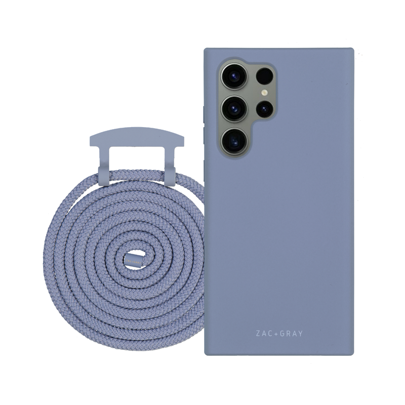 Samsung S23 Ultra BLUE FOG CASE + CORD