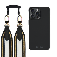 iPhone 17 Air MIDNIGHT BLACK CASE + PATTERNED STRAP