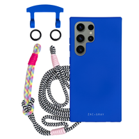 Samsung S25 Ultra COBALT BLUE CASE + KNOTTED CORD