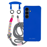 Samsung S24 Plus COBALT BLUE CASE + KNOTTED CORD