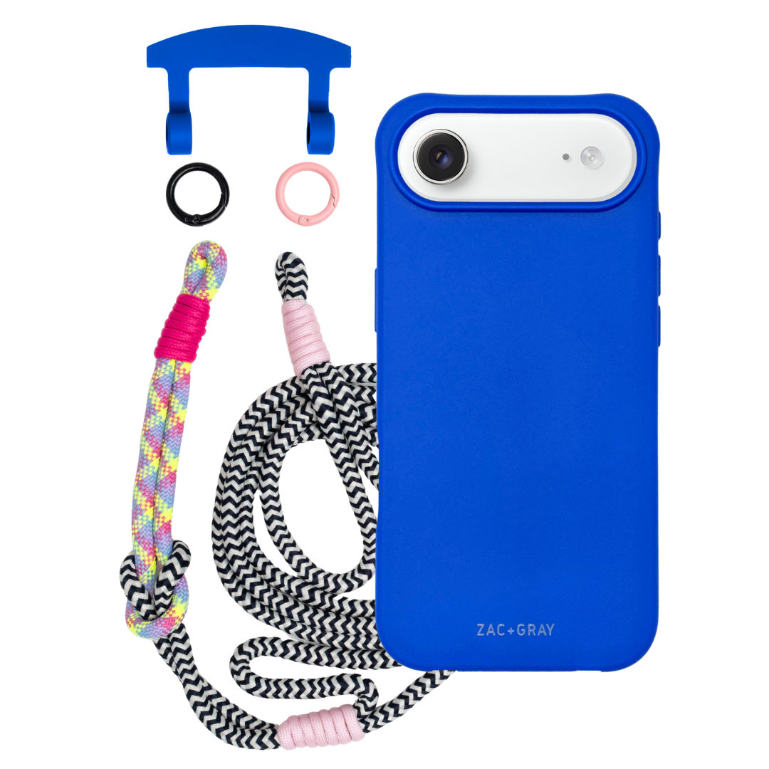 iPhone 17 Air COBALT BLUE CASE + KNOTTED CORD