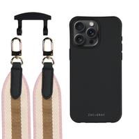 iPhone 17 Air MIDNIGHT BLACK CASE + PATTERNED STRAP