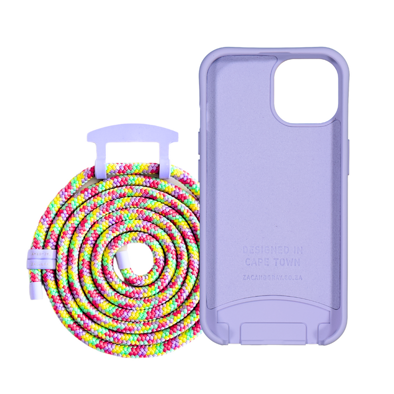 iPhone 15 WISTERIA BLOOM CASE + TUTTI FRUTTI CORD