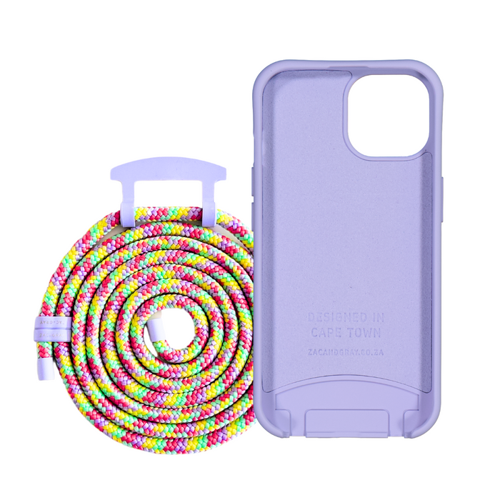 iPhone 14 Plus WISTERIA BLOOM CASE + TUTTI FRUTTI CORD