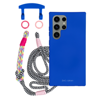Samsung S25 Ultra COBALT BLUE CASE + KNOTTED CORD